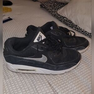 Nike Black and White Air Max Shoes